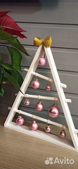 Новогодний декор. Елка из дерева