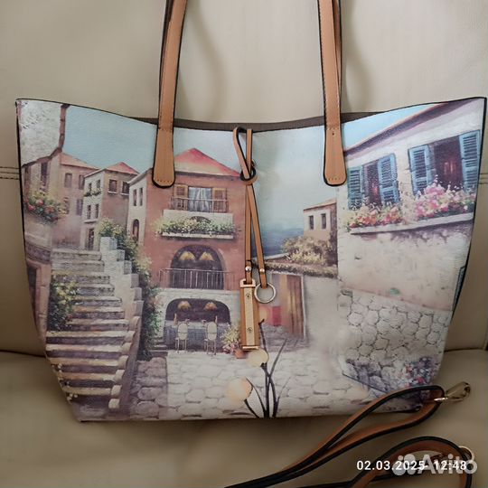 Сумка Эконика (RiaRosa), 2 в 1,нат.кожа, отличное