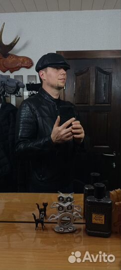 Кепка 8-клинка кожаная 59-60 р-р