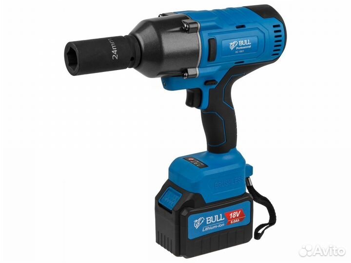 Гайковерт bull SC 1801 в чем. XLTpro бесщет., 18 В, 1000 Н*м, 3/4, 1х6 А*ч, з/у 4 А