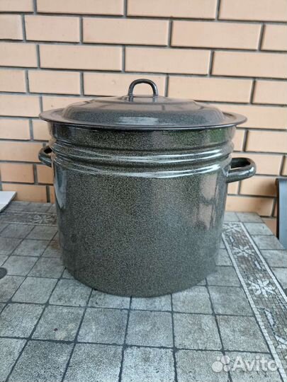 Бак эмалированный, банки, кастрюли