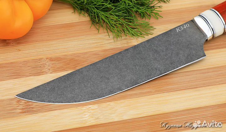 Кухонный нож Шеф № 8 К340 рукоять падук акрил