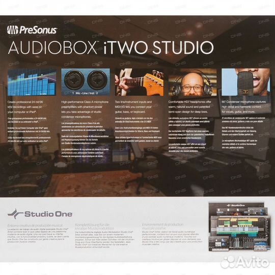 Аудиокарта комплект PreSonus AudioBox iTwo Studio