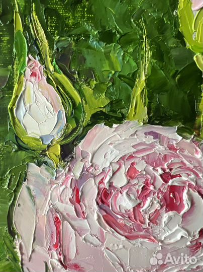 Роза. Картина маслом на холсте