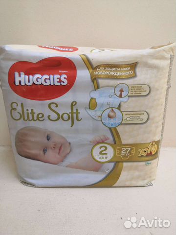 Подгузники хаггис elite soft 2, 27 шт