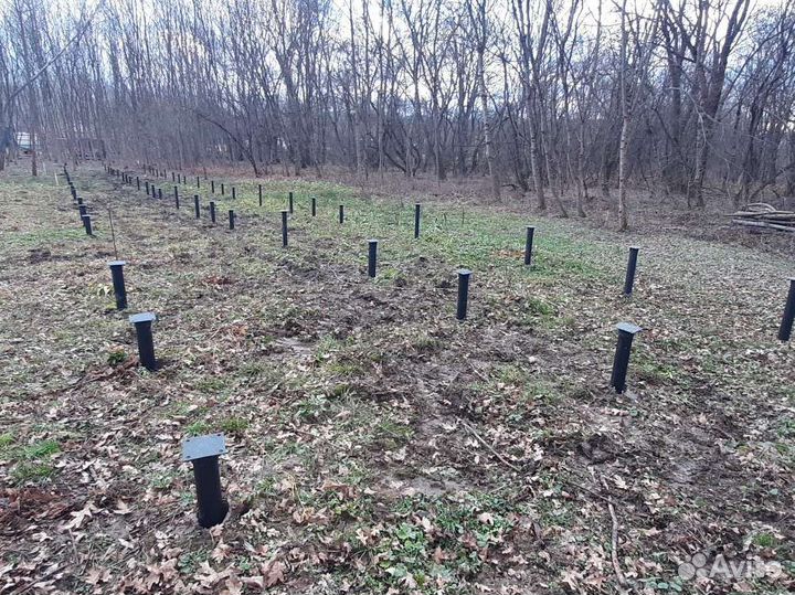 Винтовые сваи под ключ установка