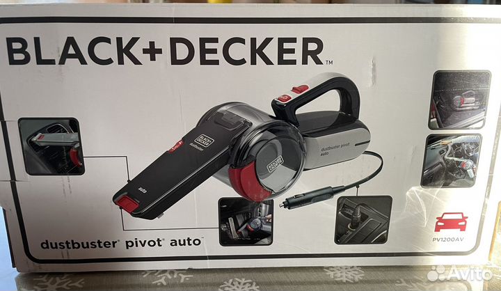 Автомобильный пылесос новый Black+Decker PV1200 AV