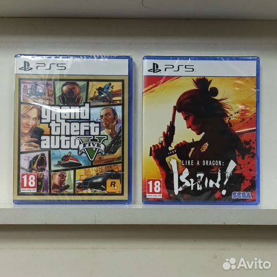 GTA 5 и Like a Dragon Ishin для PS5
