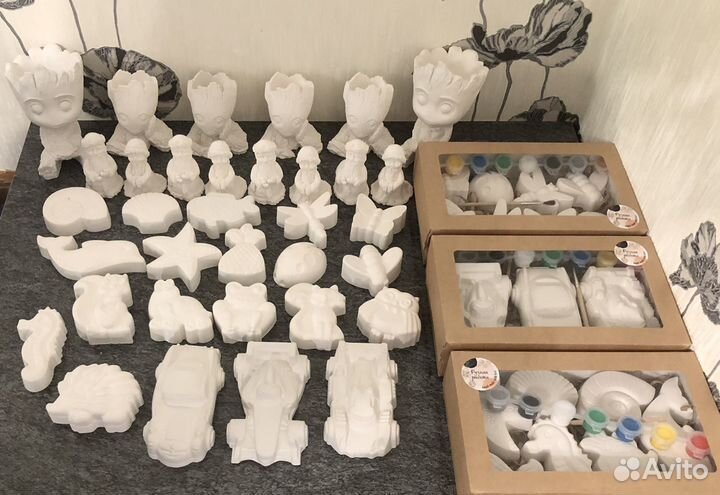 Игрушка фигурки из гипса для раскрашивания