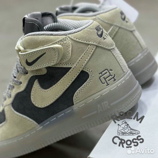 Зимние Nike Air Force 1 Mid reigning champ 44EU