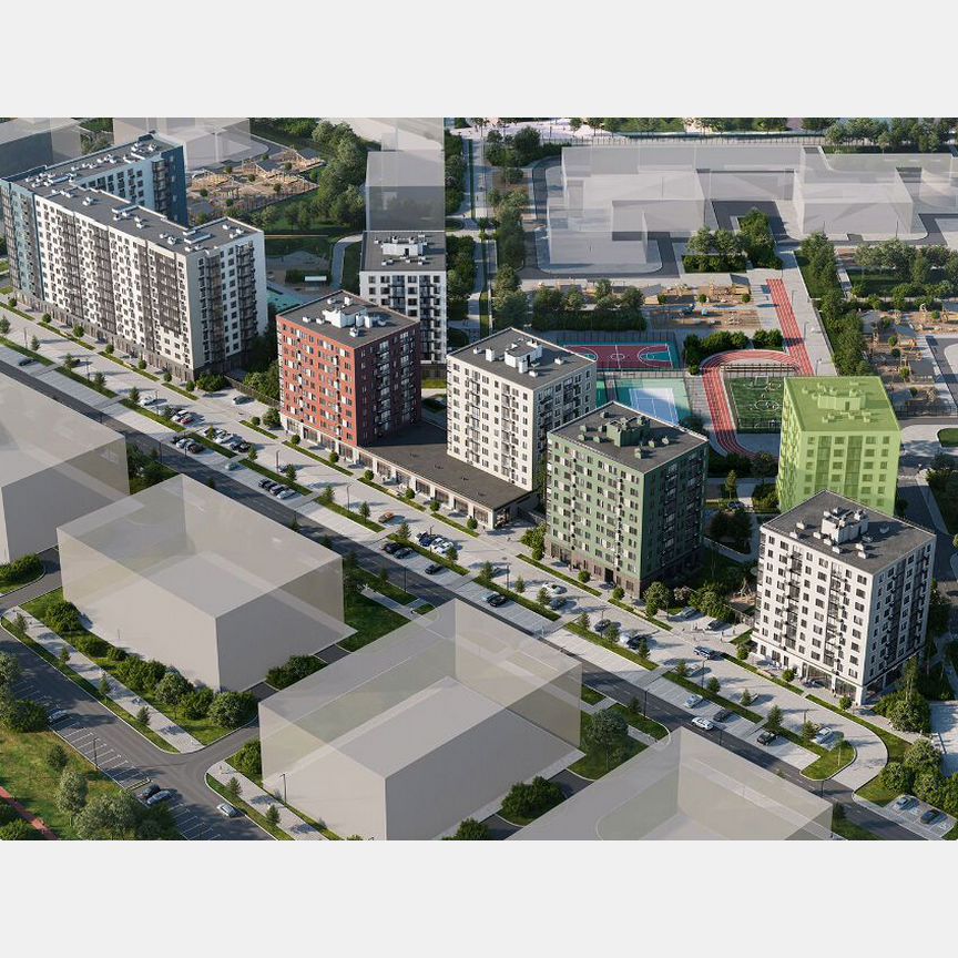 1-к. квартира, 37,8 м², 9/9 эт.