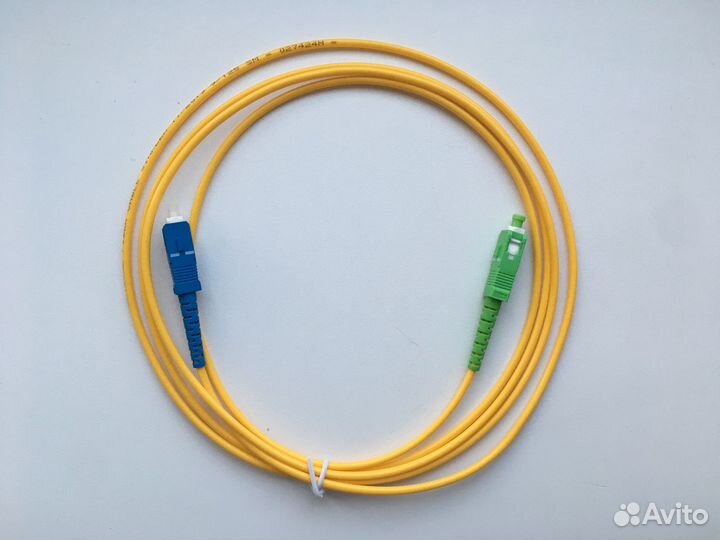 Патч-корд оптический SC/UPC-SC/APC SM 2 метра