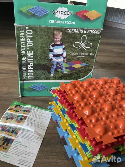 Детские развивающие коврики пазлы