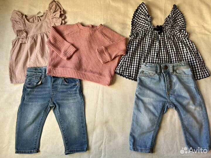 Одежда для девочки 68-74 пакетом