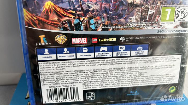 Lego marvel super heroes 2 ps4. Новый диск