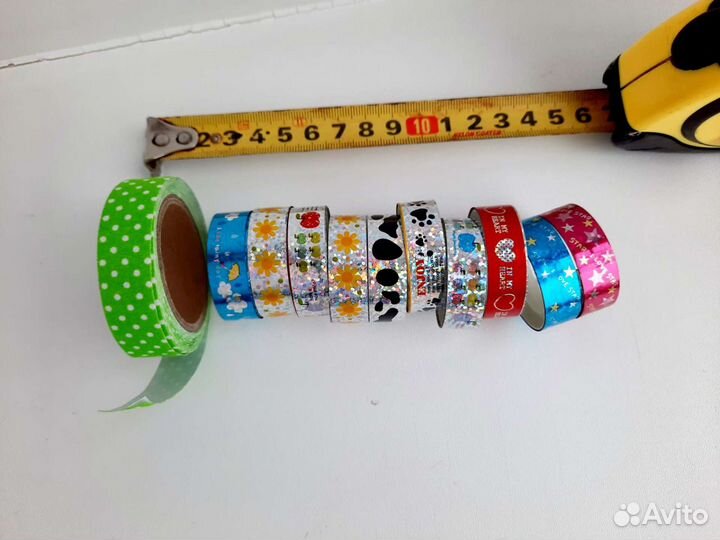 Клейкая лента декоративная цветная