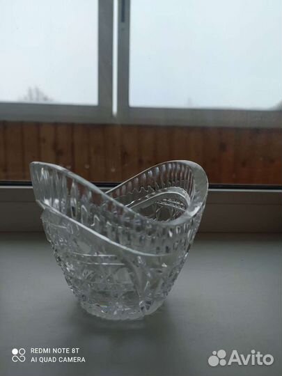 Хрустальная конфетница СССР, ваза