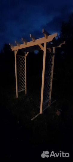 Пергола деревянная п-образная