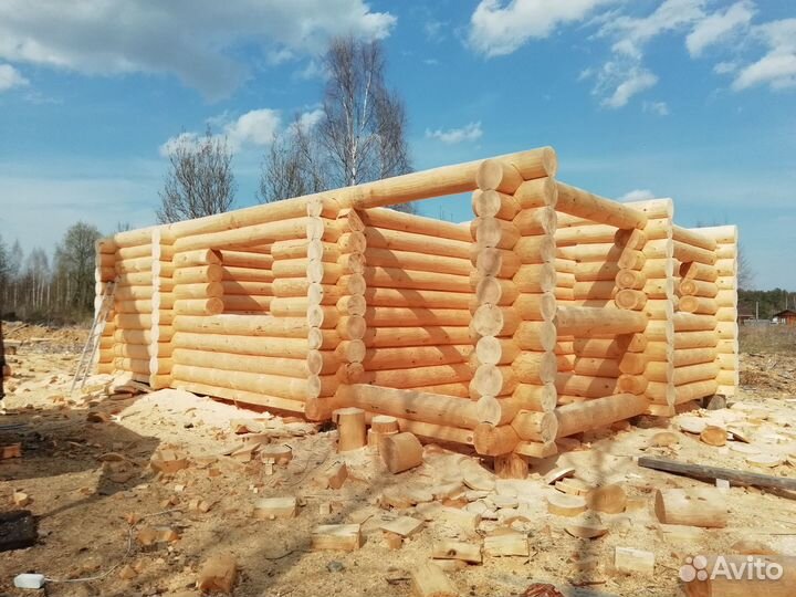 Рубленные бани из бревна
