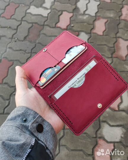 Обложка на паспорт из натуральной кожи