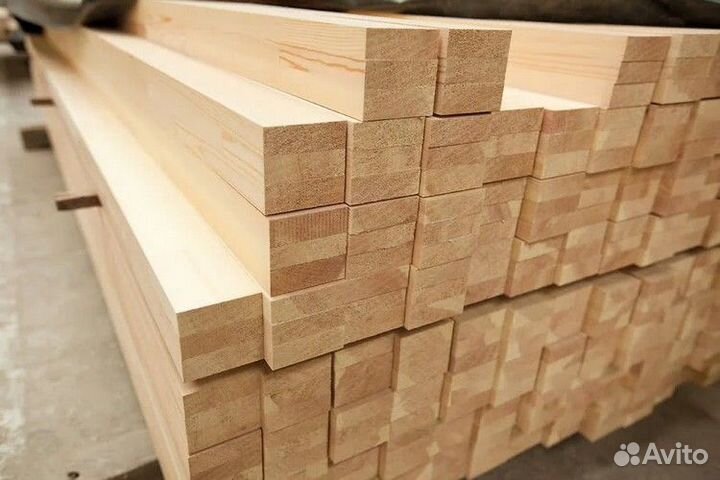 Брус клеёный 100х100х3000 сосна сорт ав