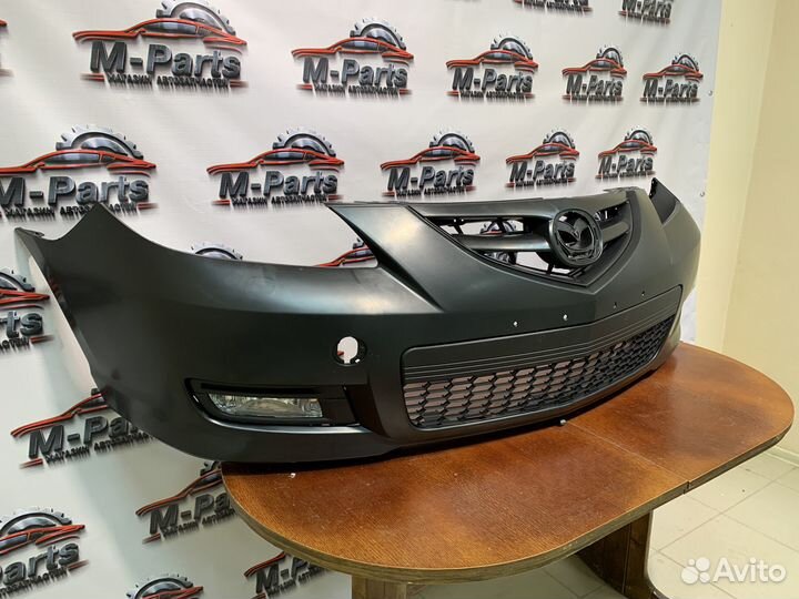 Бампер передний в сборе mazda 3 bk sport