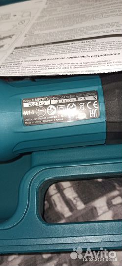 Ушм болгарка makita 125 ga 5030 rk оригинал кейс