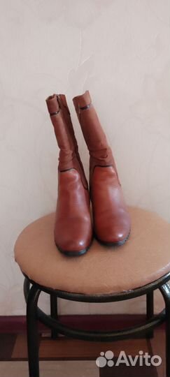 Зимние женские сапоги 38 натуральная кожа