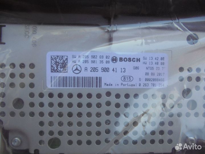 Монитор Mercedes Benz 205 253