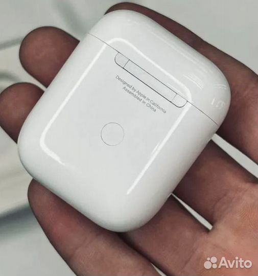 Беспроводные наушники AirPods 2 lux + чехол