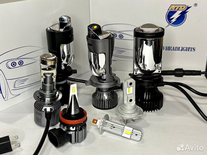 Светодиодные лампы h4, h7,h8,9,11,h1,hb3,hb4