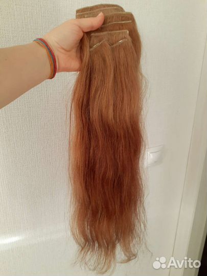 Трессы на заколках натуральные
