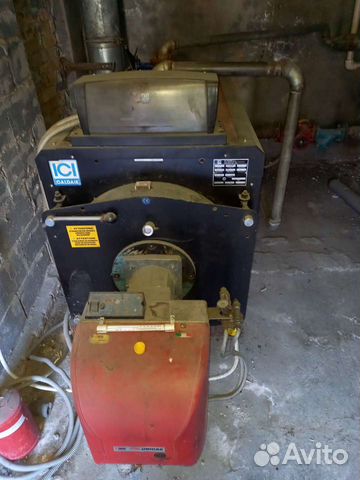 Котел с горелкой на диз.топливе