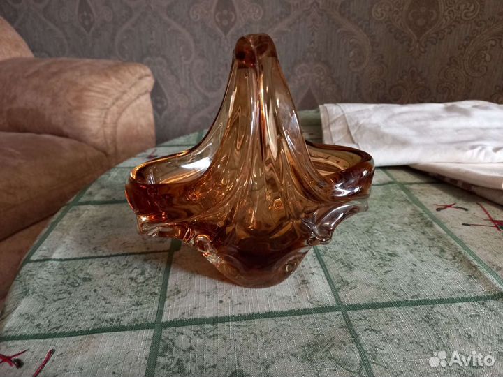 Конфетница Богемия Чехословакия