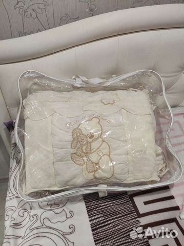 Бортики в детскую кроватку + балдахин с креплением