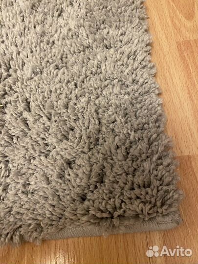 Ковер серый с высоким ворсом IKEA