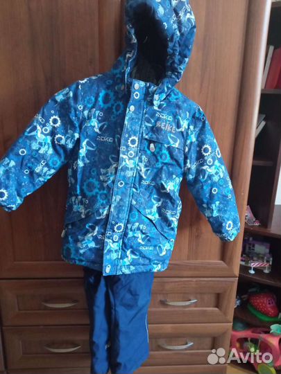 Зимняя куртка и полукомбез на мальчика 110+6