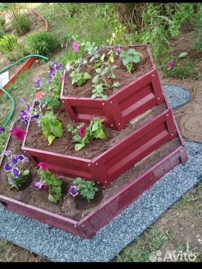 Грядки и клумбы оцинкованные