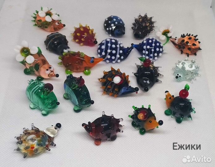 Фигурки из стекла. 3-4 и 4-6 см