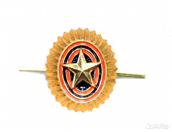 Кокарда на фуражку орех овал мо