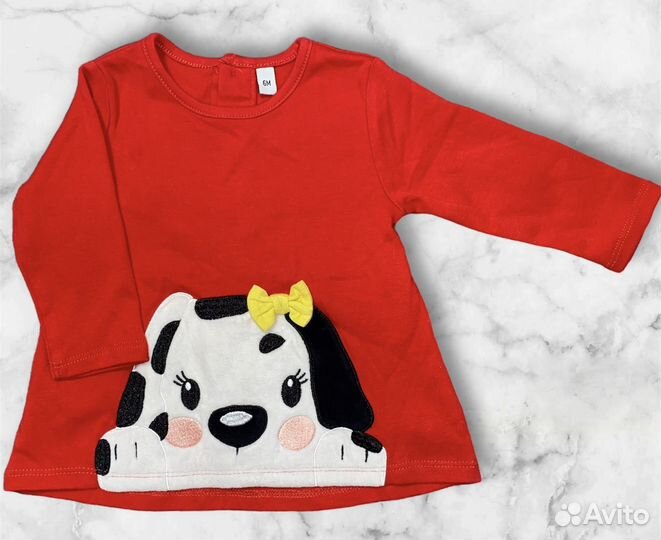 Лонгслив для девочки 68