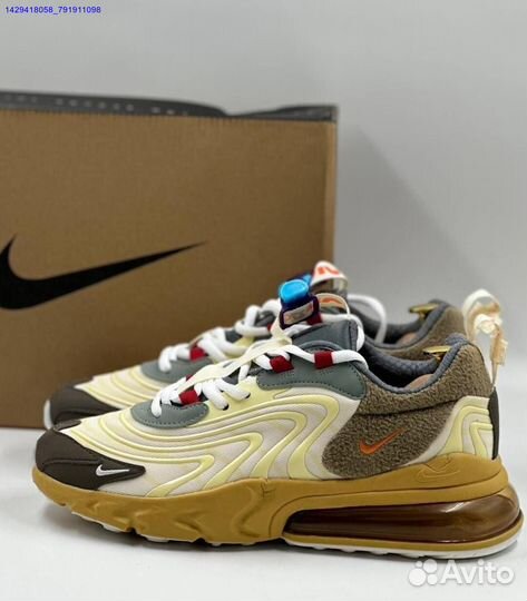 Кроссовки Nike Air Max 270 React Travis Scott (Арт.78613)