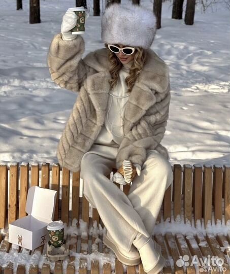 Шуба серая норка XS -XL новая 12storeez lime