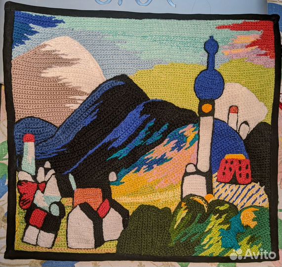 Вязаные картины панно