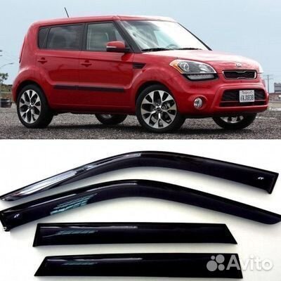 Дефлекторы окон Kia Soul II 2013-2019