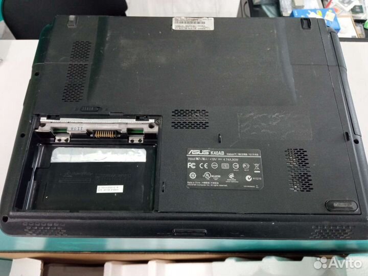 Asus k40ab, неисправен, корпус целиком