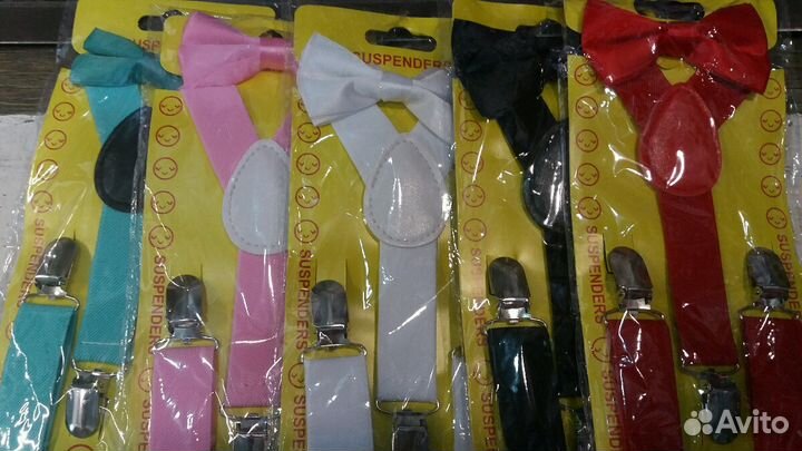 Детские подтяжки и бабочка