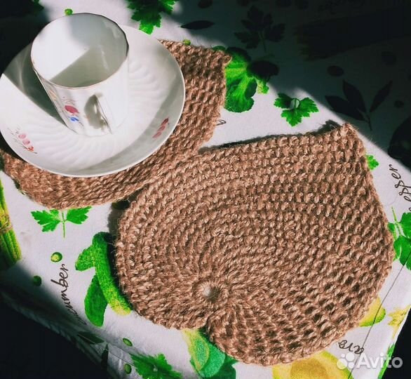 Салфетки сервировочные из джута