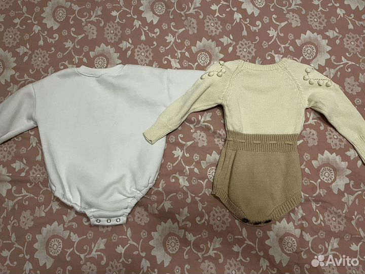 Боди теплые для девочки 80