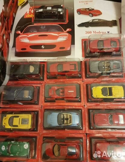 Коллекция моделей Ferrari 1:43 +журналы+постеры